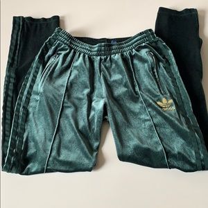 dark green adidas joggers